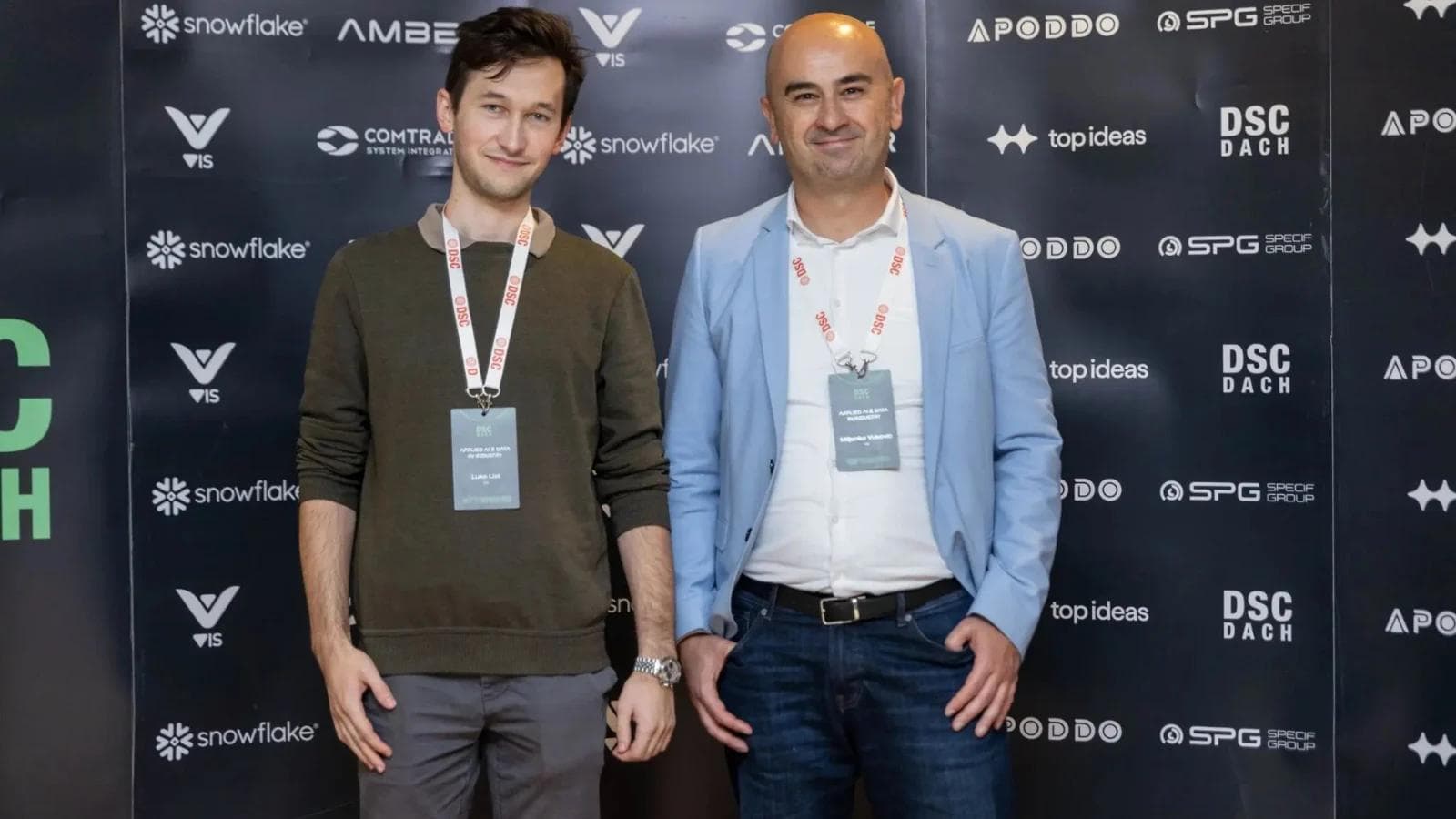 Miljenko Vuković and Luka List at DSC DACH conference in Vienna.