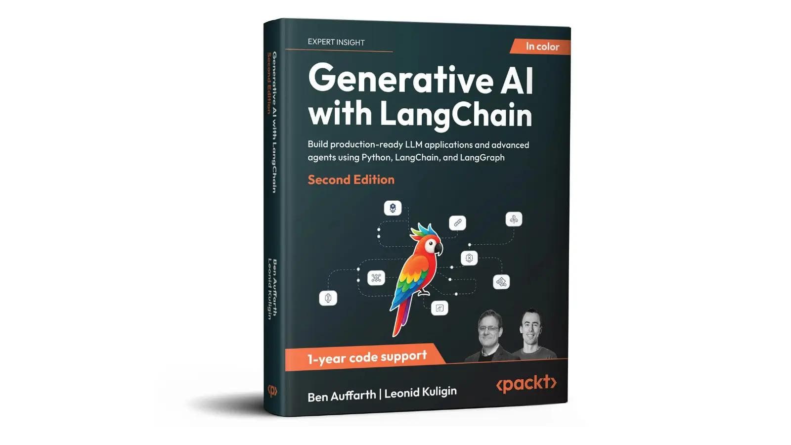 Generative AI with LangChain book cover.