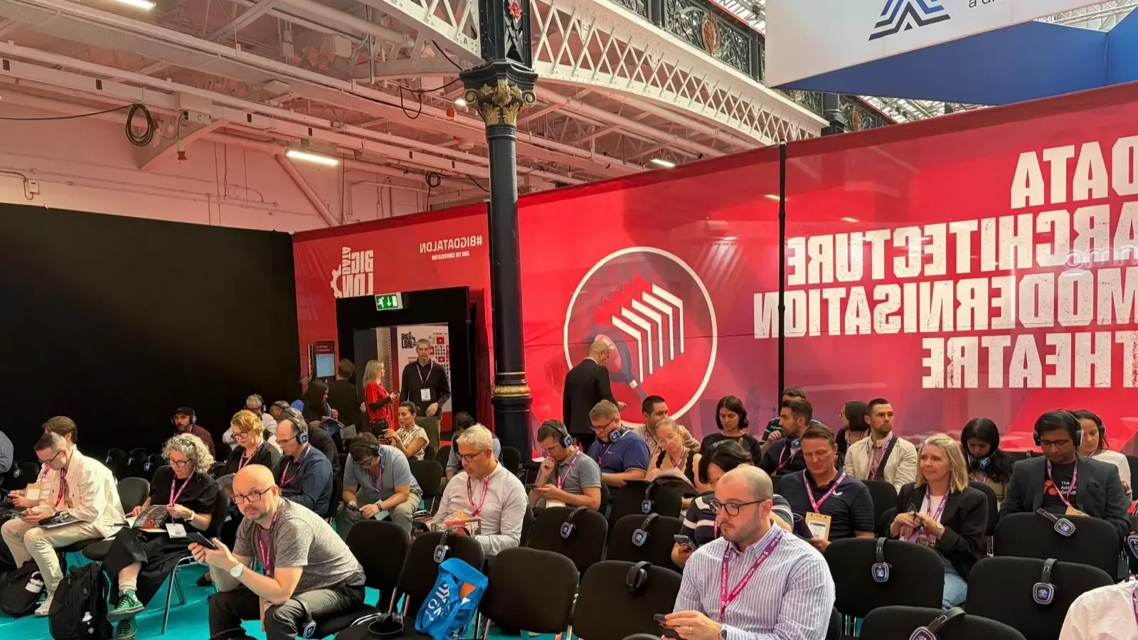 Audience at Big data London seminar.