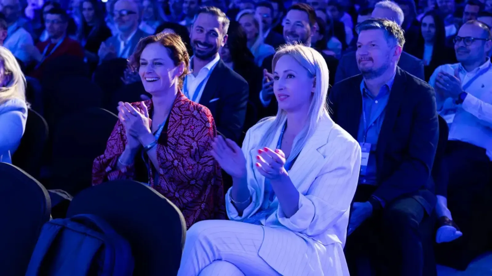 Audience at a business conference.