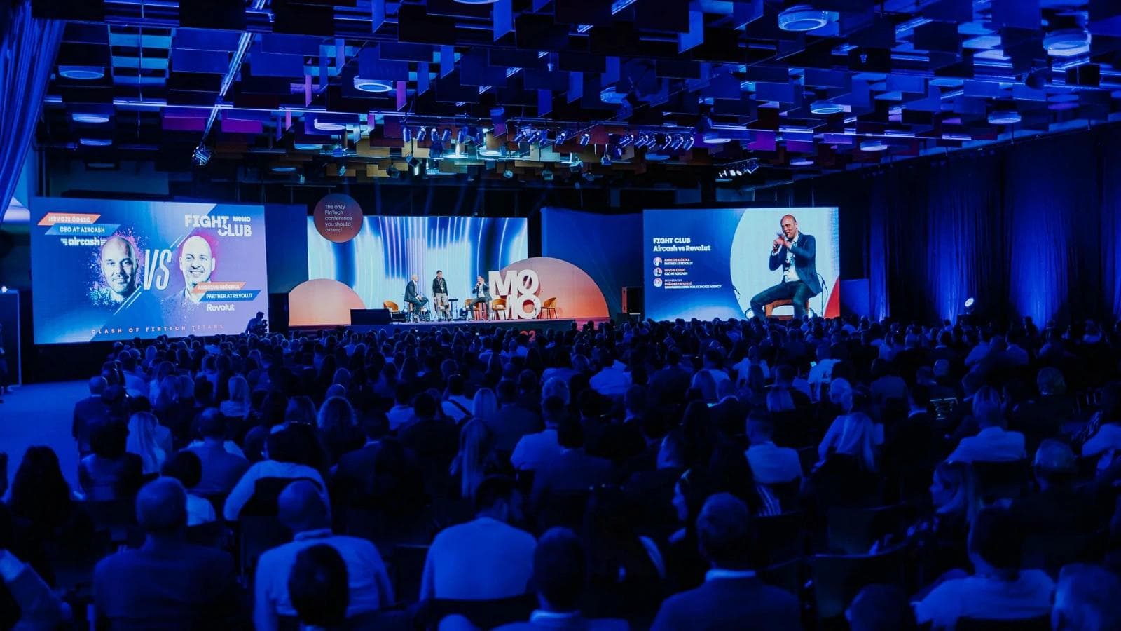 Money motion 2026 conference with the audience and the main stage.