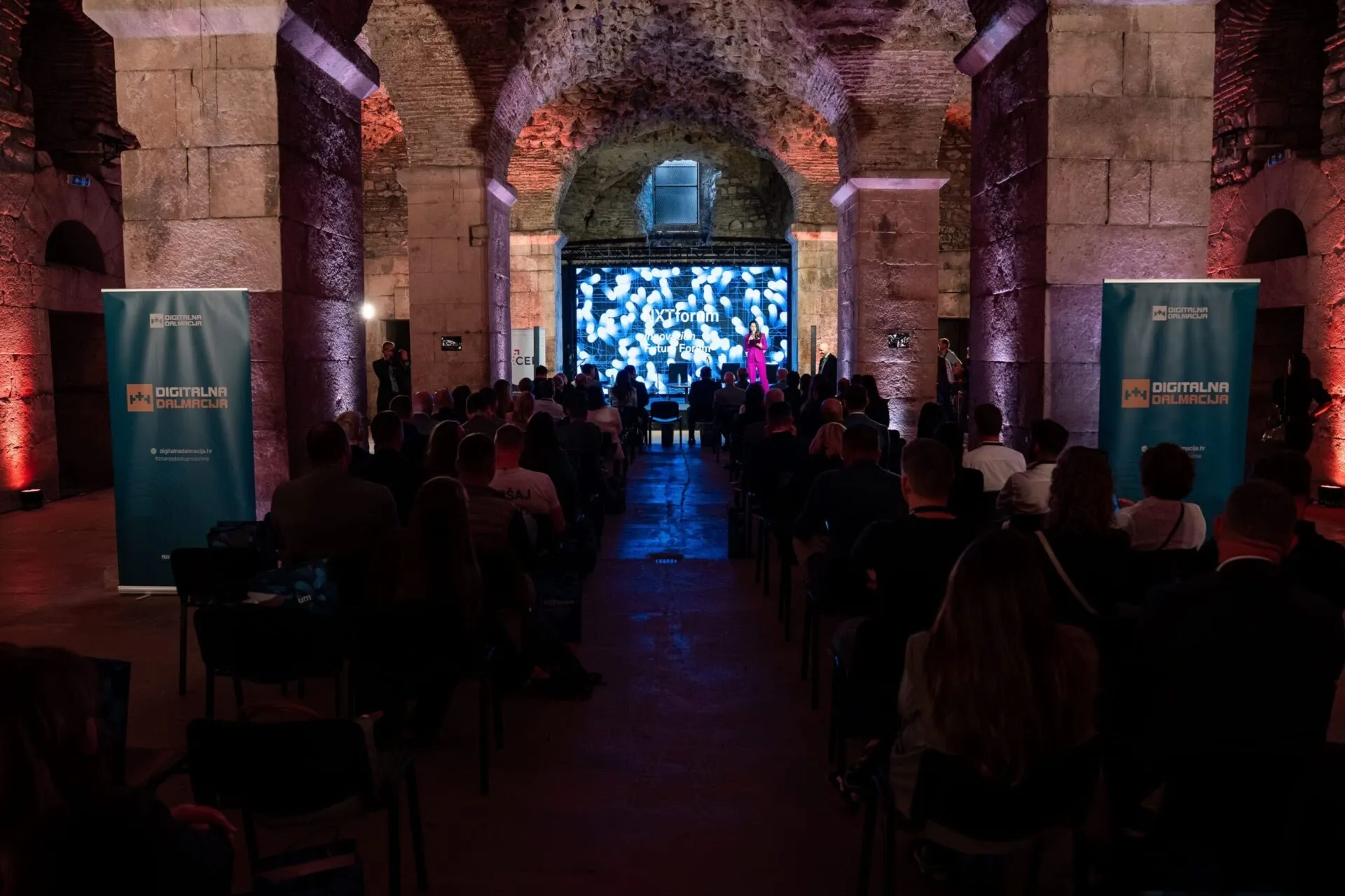 An audience at a conference.